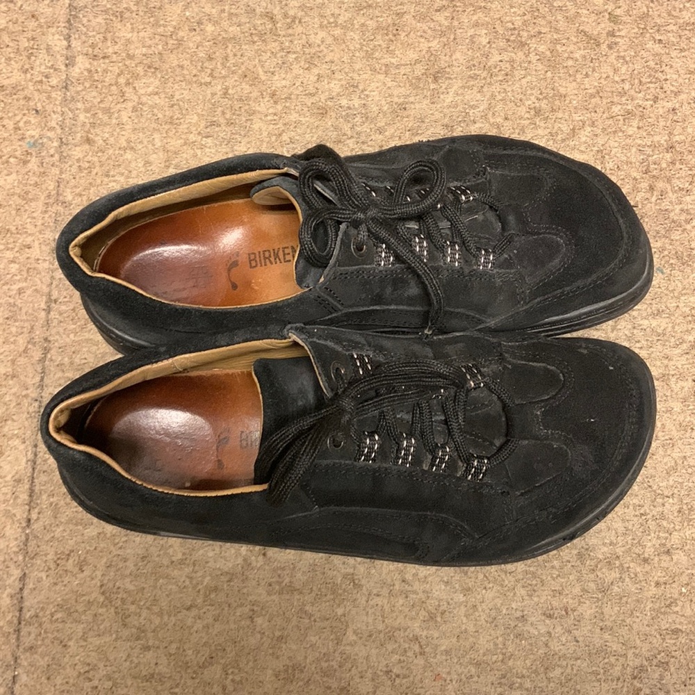 Footprints by Birkenstock Black Suede Lace Up sz 42 /270Mens 9 Women’s 11